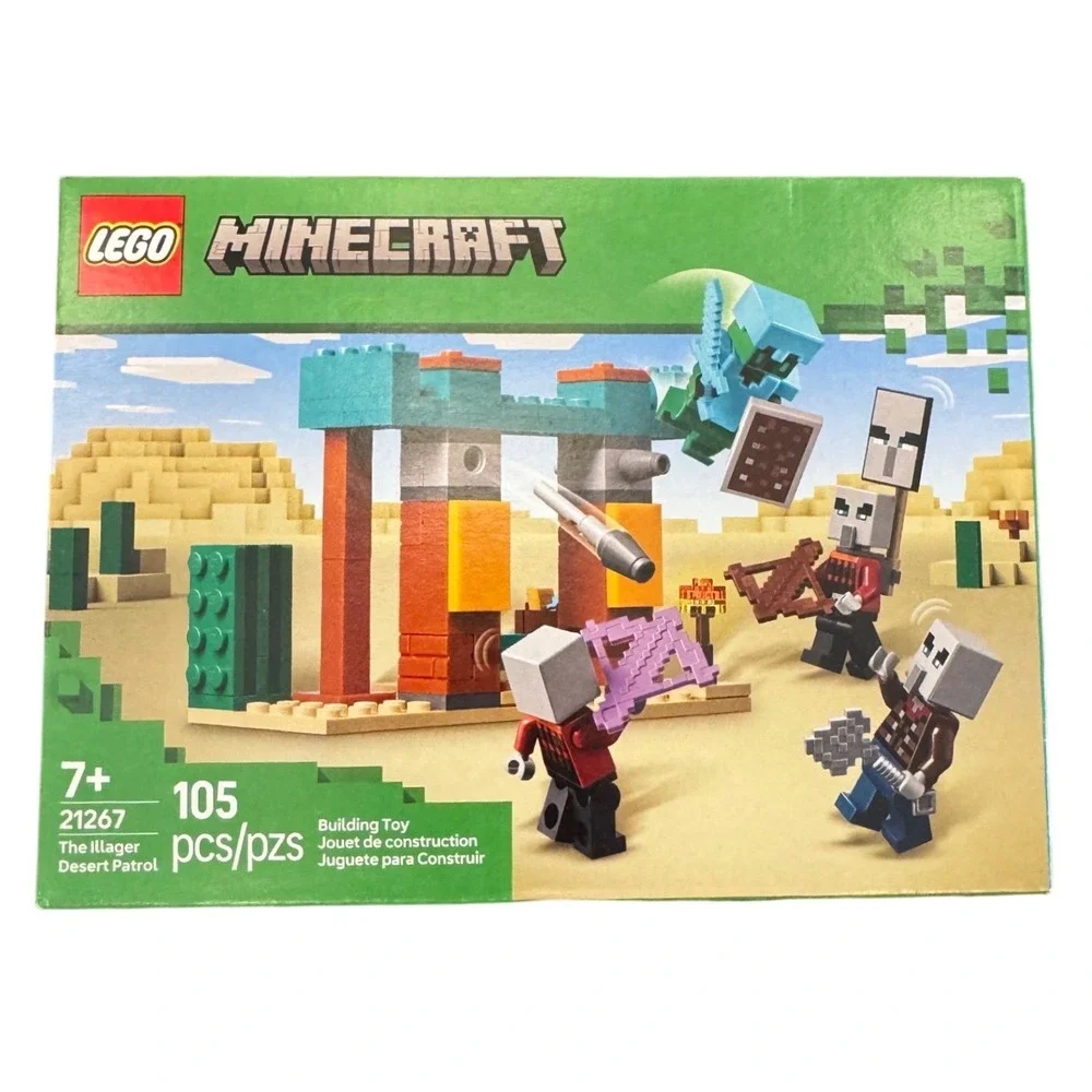 LEGO Minecraft The Illager Desert Patrol 21267 Building Toy 105 Pcs New